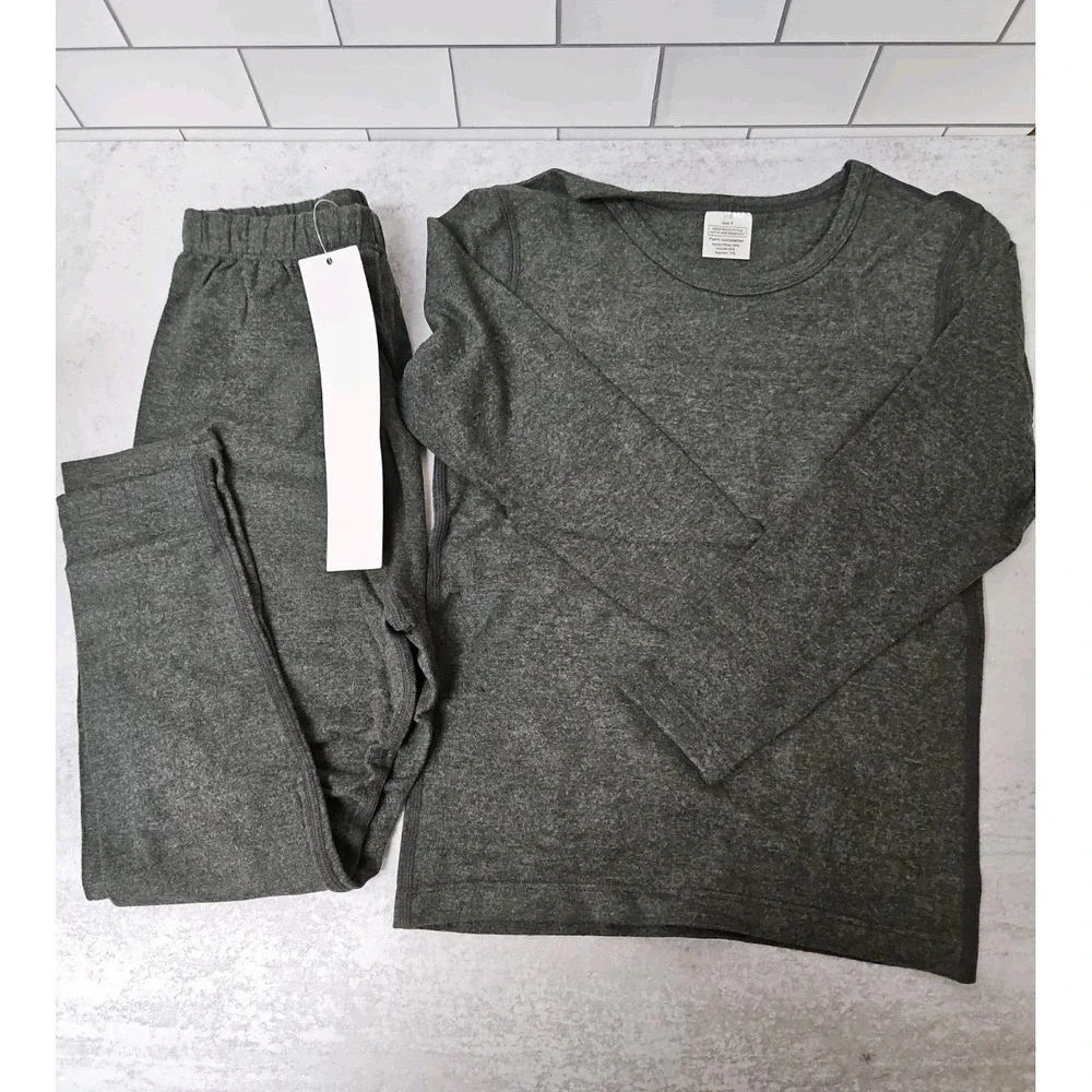 Kids 2 -Piece Pajama Set Size 5 Gray New